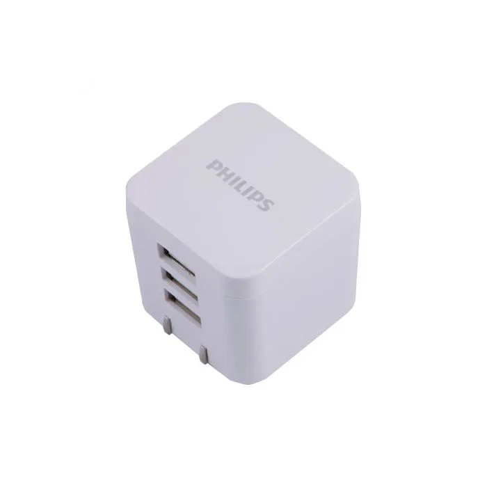 DLP2408/37 – JASCO USB Outlet, With 3 USB (3.4 Amp) Port White Foldable Plug
